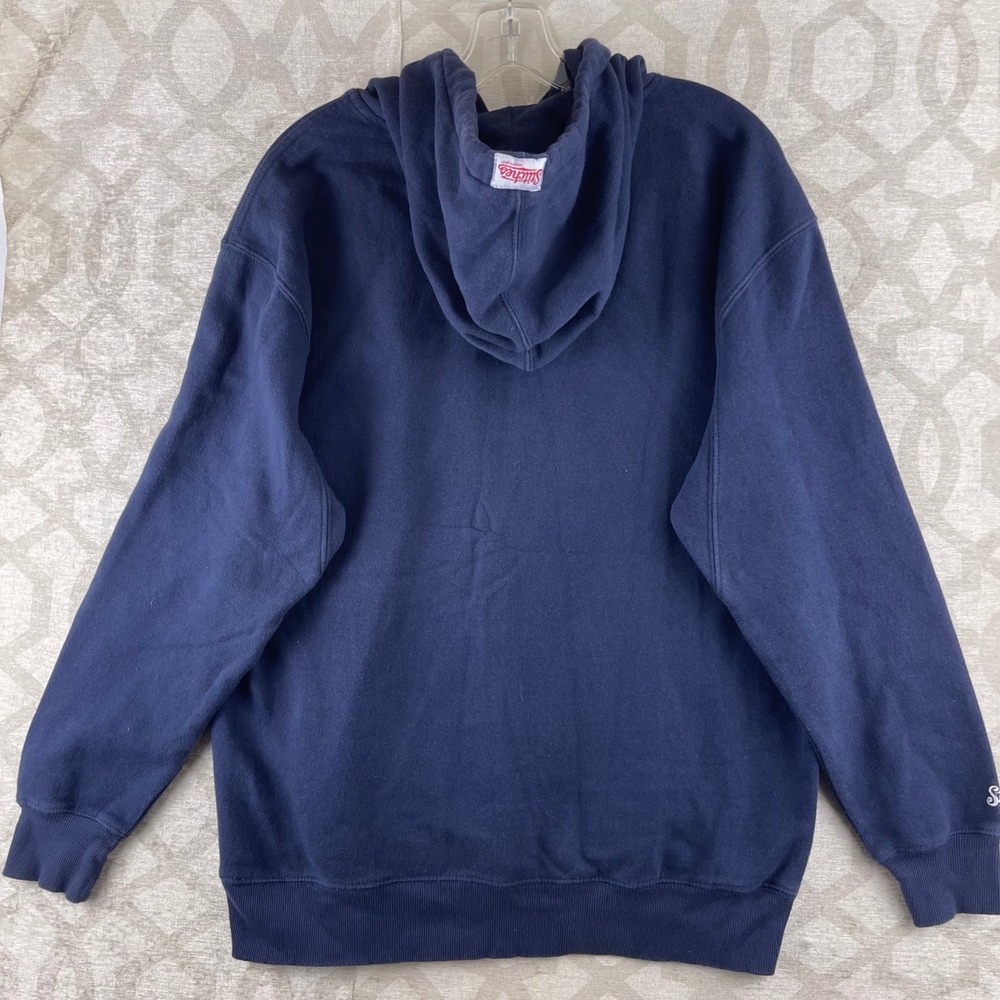 Stitches Boston Red Sox Mens Large Navy Blue Pullover‎ Hoodie MLB Cotton Blend - Picture 2 of 8